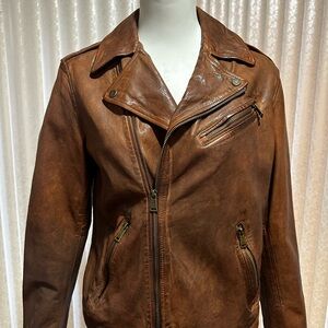 Lauren Ralph Lauren 100% Leather Moto Jacket
